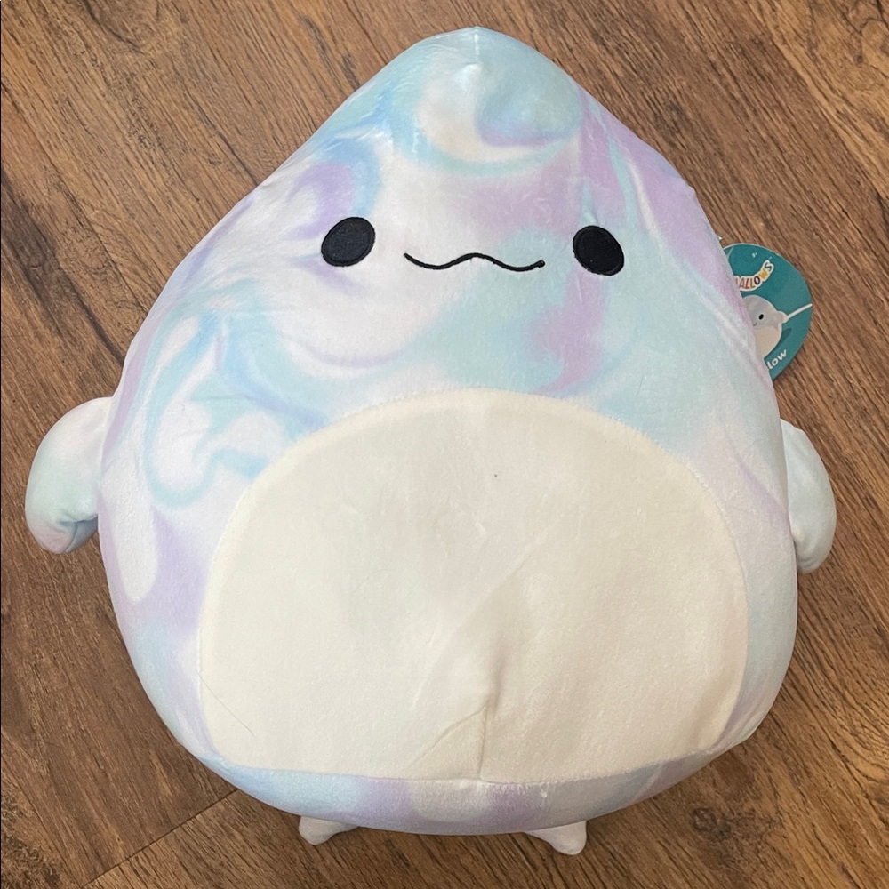Squishmallows “Laslow” Cute Pastel Narwhal Plush